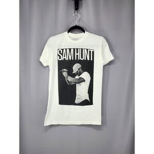 Sam Hunt Shirt Mens Small White Concert Tour 2017 15 In A 30 Graphic Tee Band